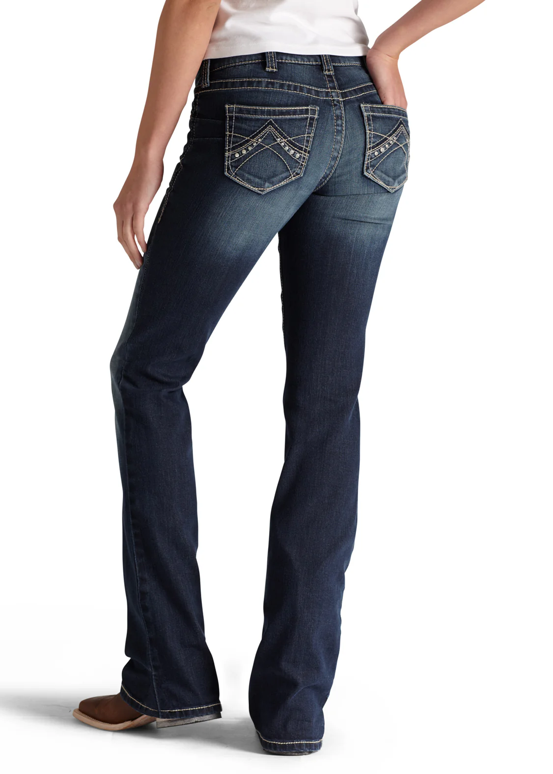 Ariat® Ladies’ R.E.A.L. Mid-Rise Stretch Original Bootcut Jean - Image 3