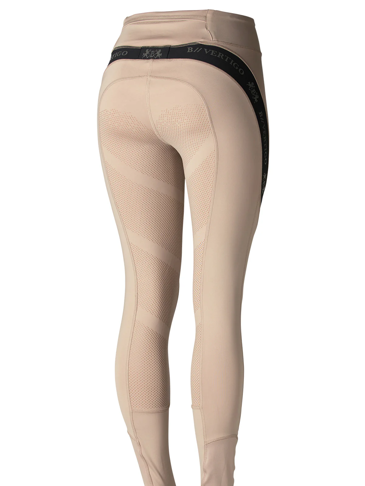 B Vertigo Ladies’ Jenny Silicone Print Full-Seat Riding Tight - Image 4