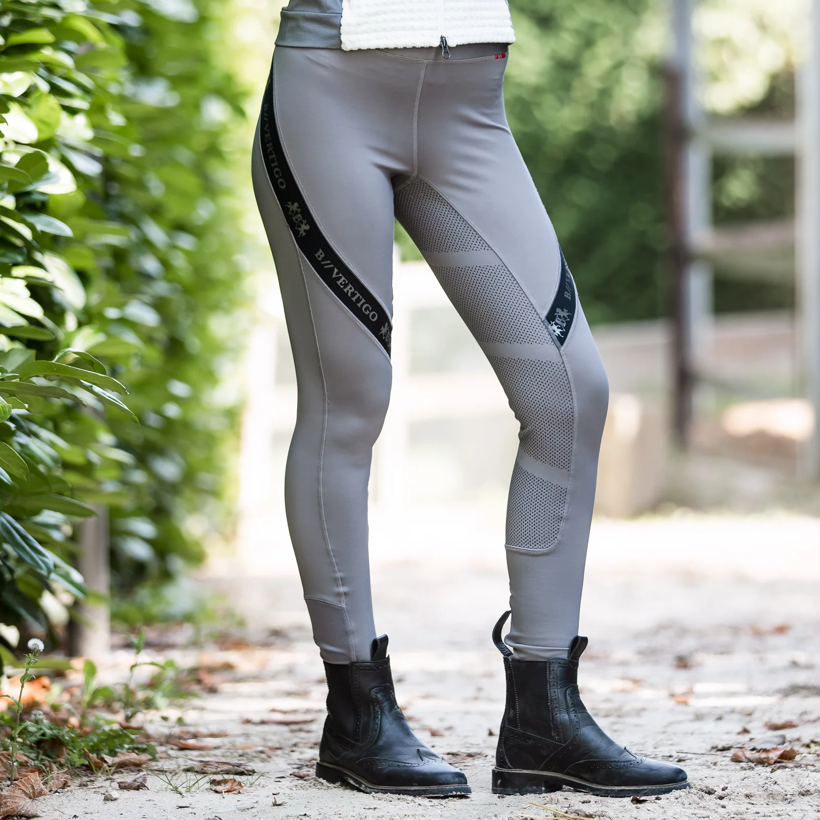 B Vertigo Ladies’ Jenny Silicone Print Full-Seat Riding Tight - Image 8