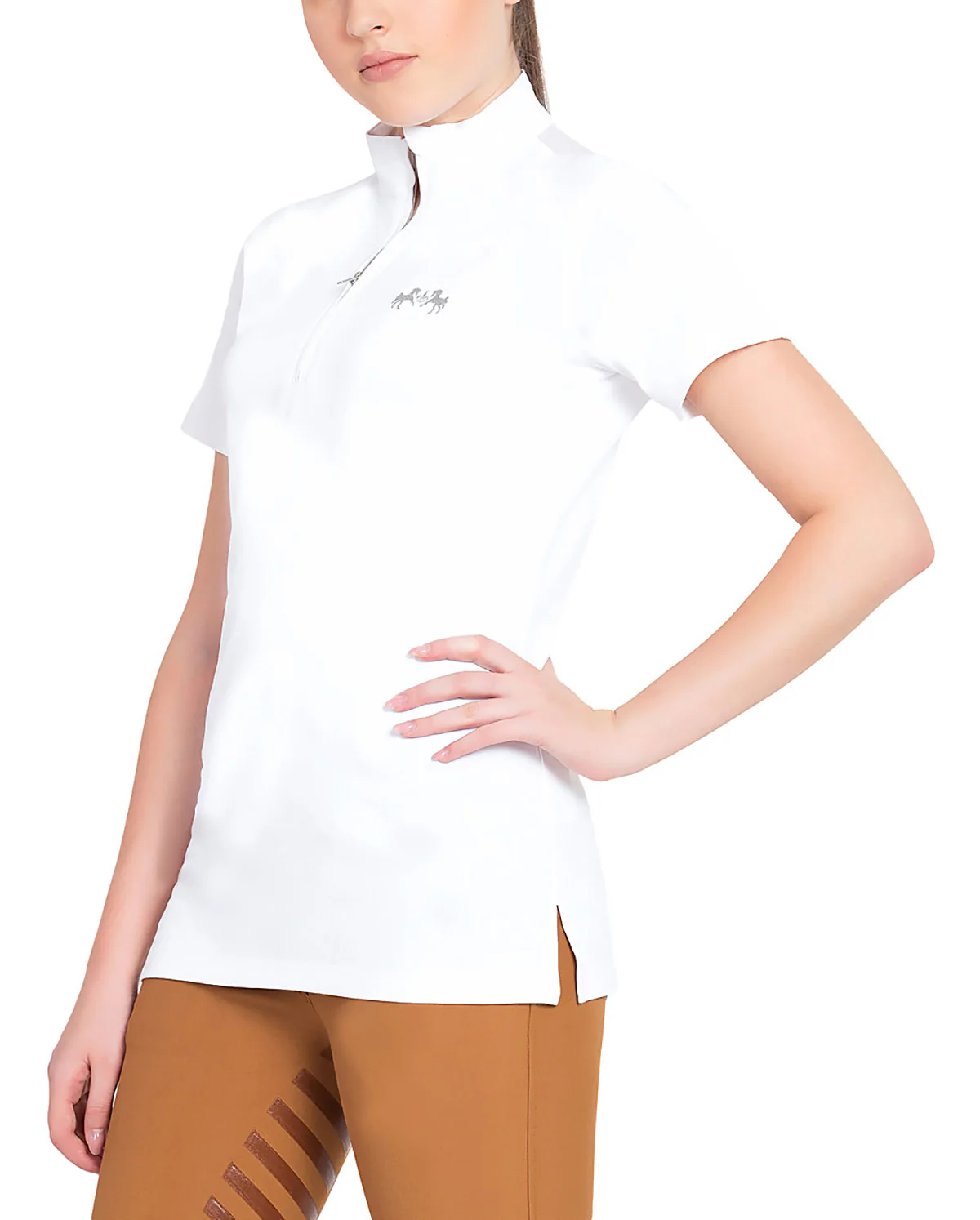Equine Couture™ Ladies’ Giana EquiCool Short Sleeve Show Shirt - Image 8