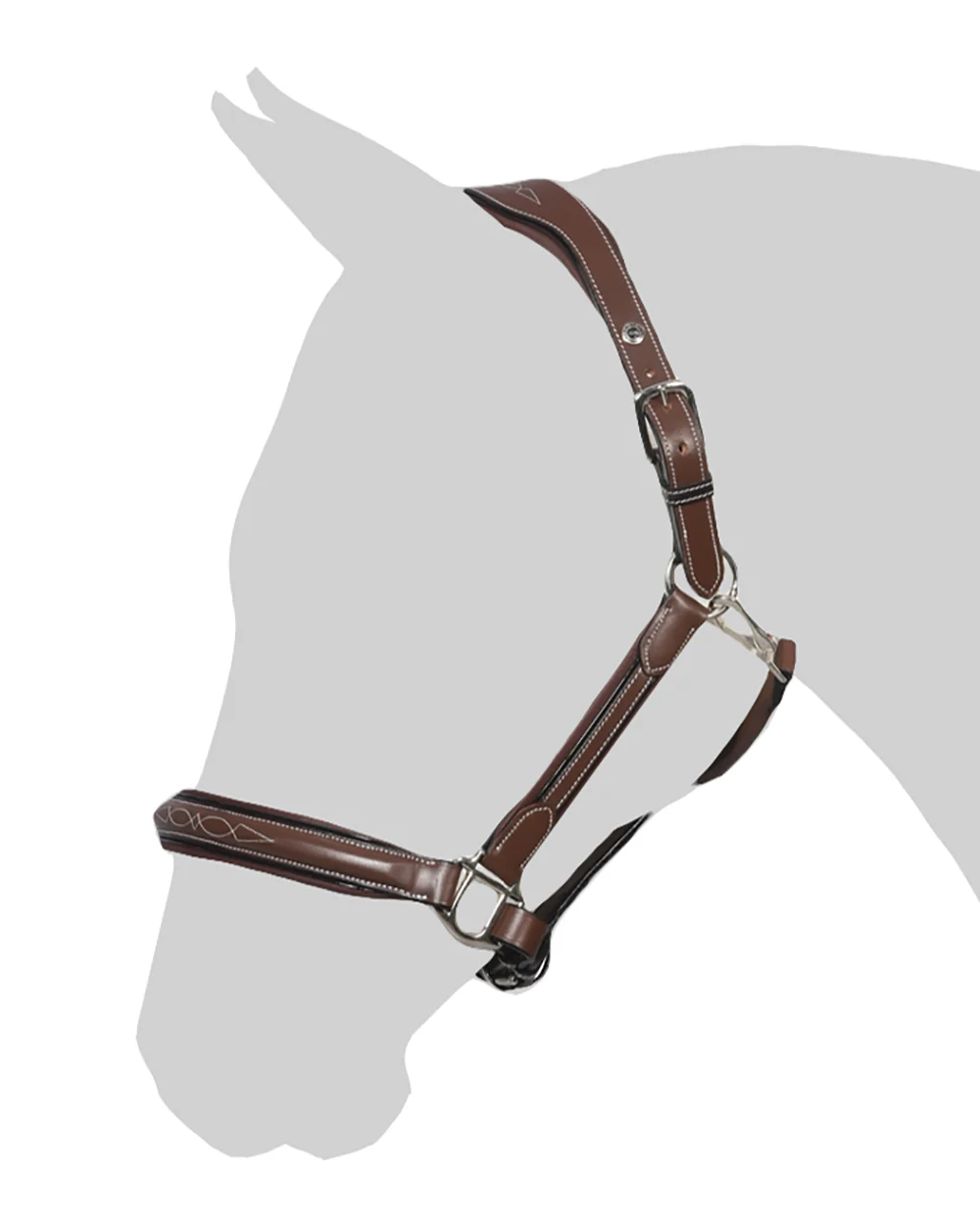 Henri de Rivel Stress Free Halter with Fancy Contrast Stitching - Image 10
