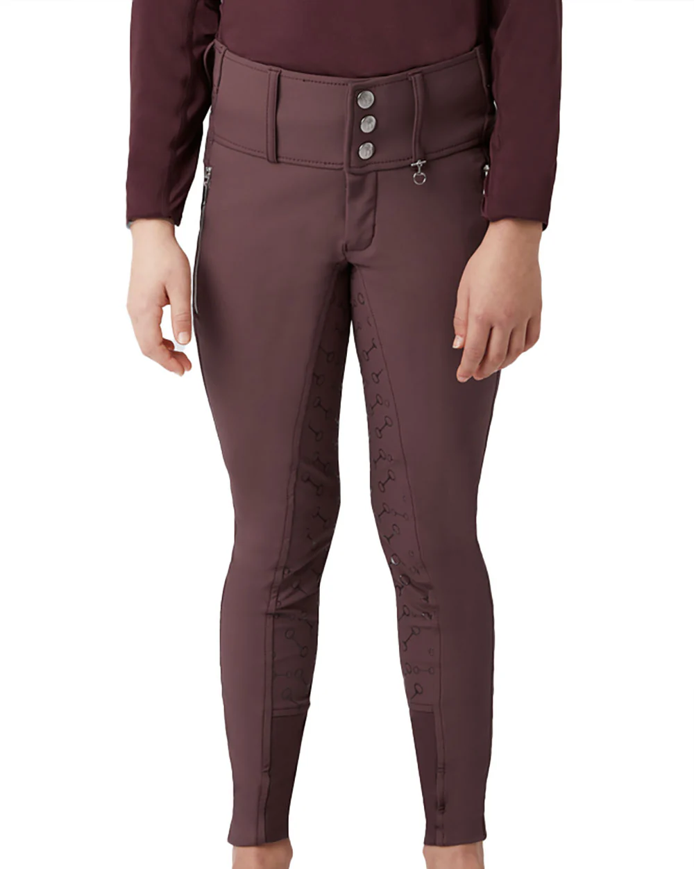 Horze Kids’ Andrea High-Waist Full-Seat Breech - Image 8