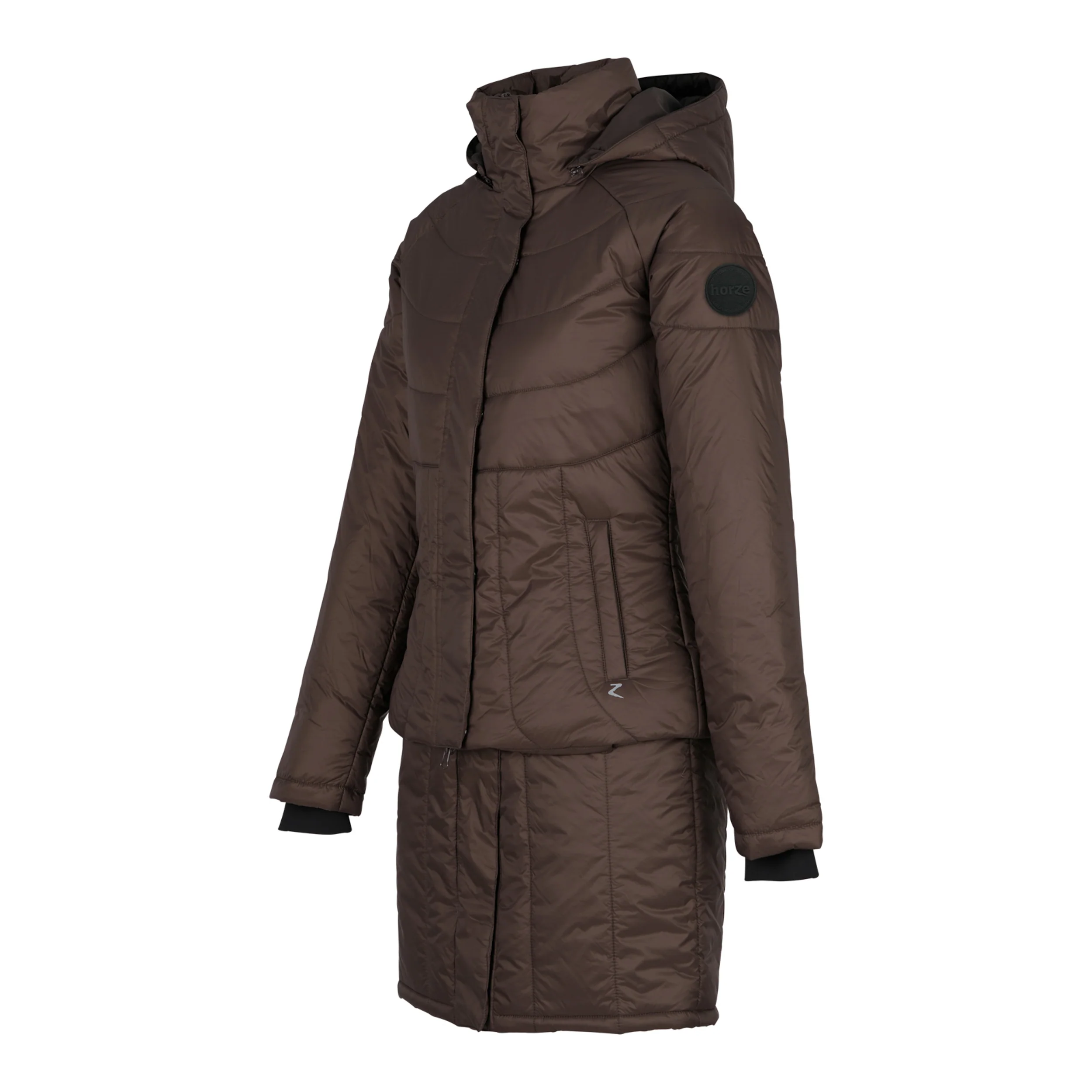 Horze Ladies’ Aurora Padded Parka with Removable Hem & Hood - Image 6