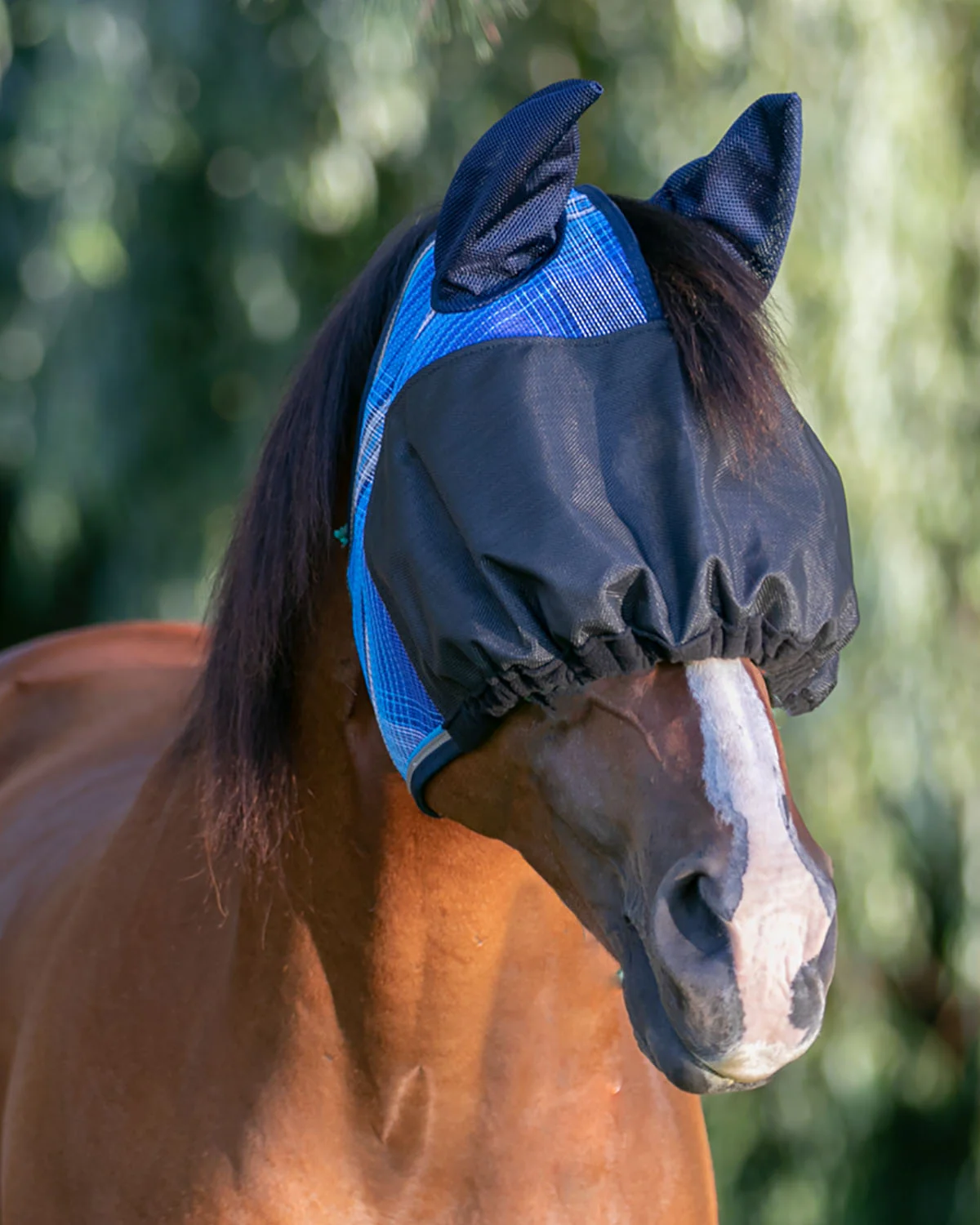 Kensington™ UViator Dartless Fly Mask with Web Trim, Soft Ears & Forelock Opening - Image 10
