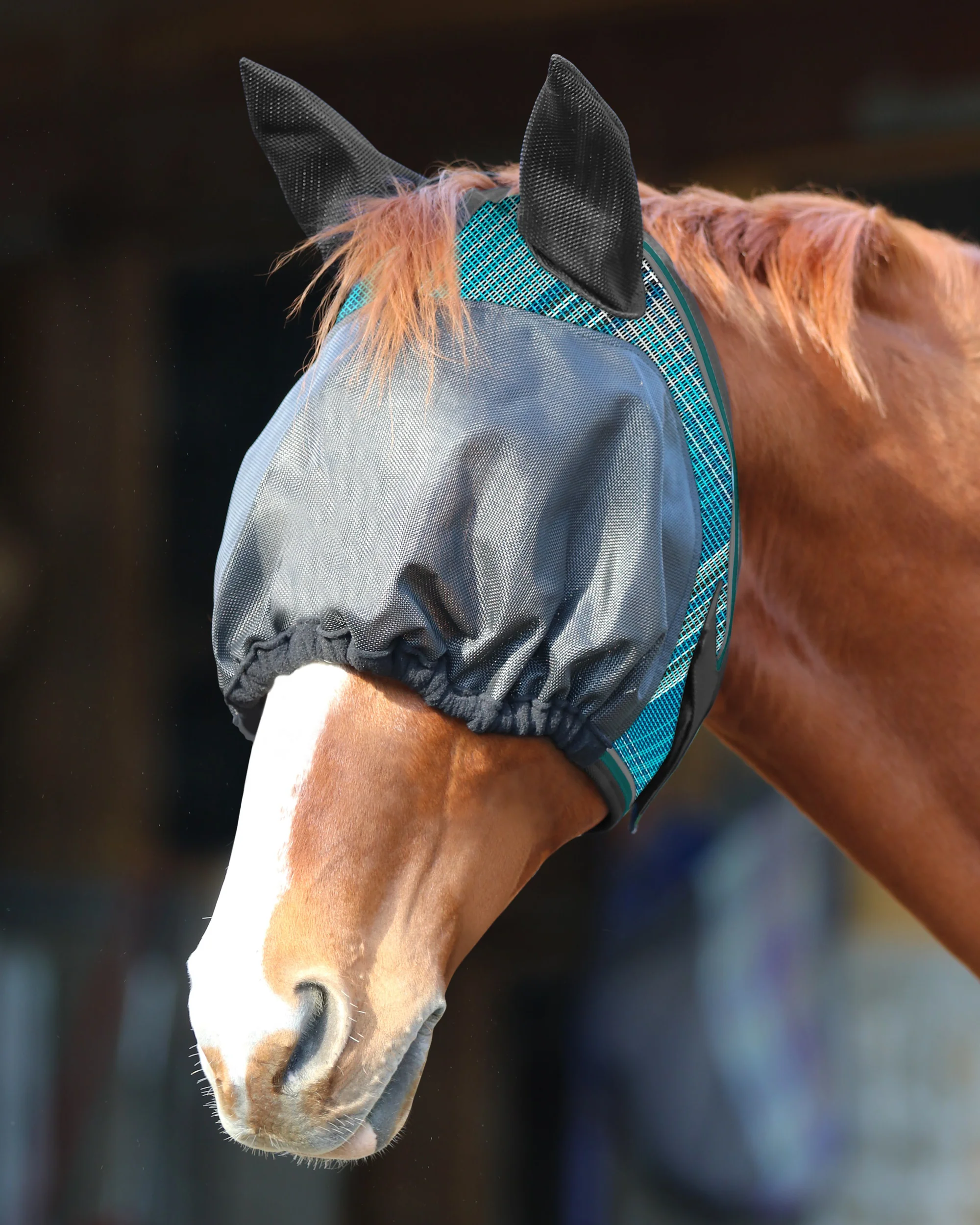 Kensington™ UViator Dartless Fly Mask with Web Trim, Soft Ears & Forelock Opening - Image 12