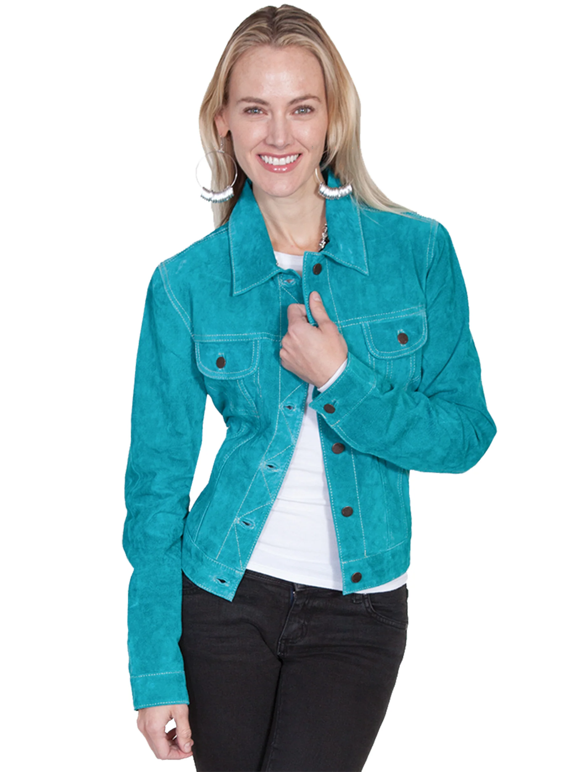 Scully Leather Ladies’ Suede Jean Jacket - Image 3