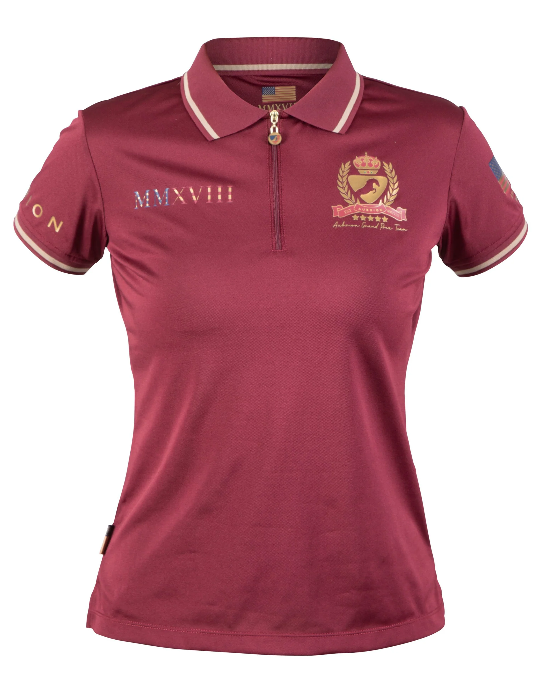 Shires Ladies’ Aubrion Team Tech Polo Shirt - Image 3