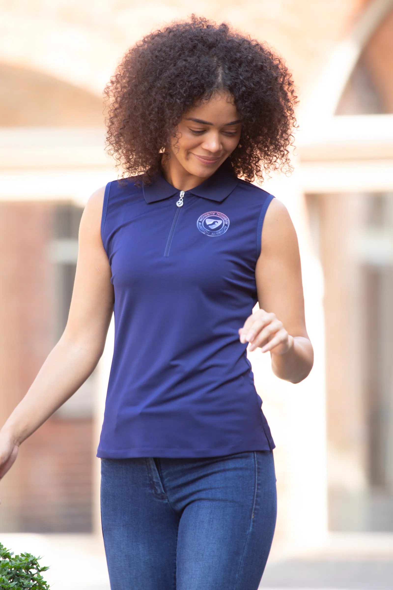 Shires Ladies’ Harrow Sleeveless Tech Polo Shirt - Image 8