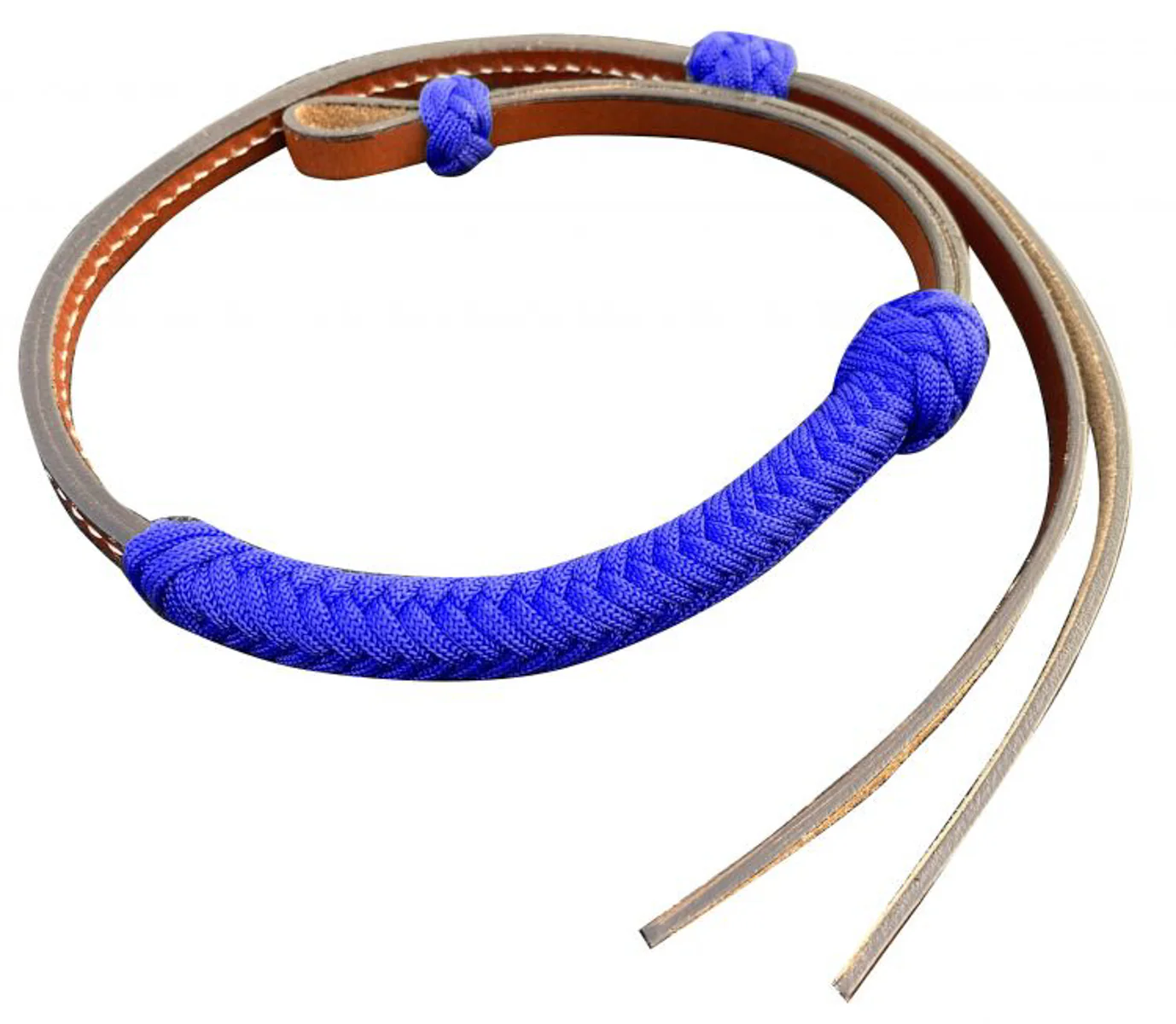 Showman® Medium Leather Over & Under Whip with Nylon-Wrapped Accent - Image 9