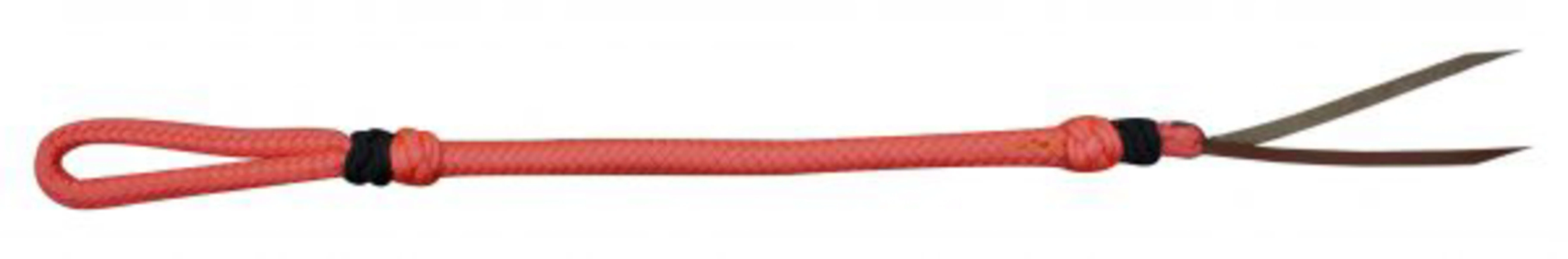 Showman® Two-Tone Braided Nylon Quirt with Leather Popper - Image 10