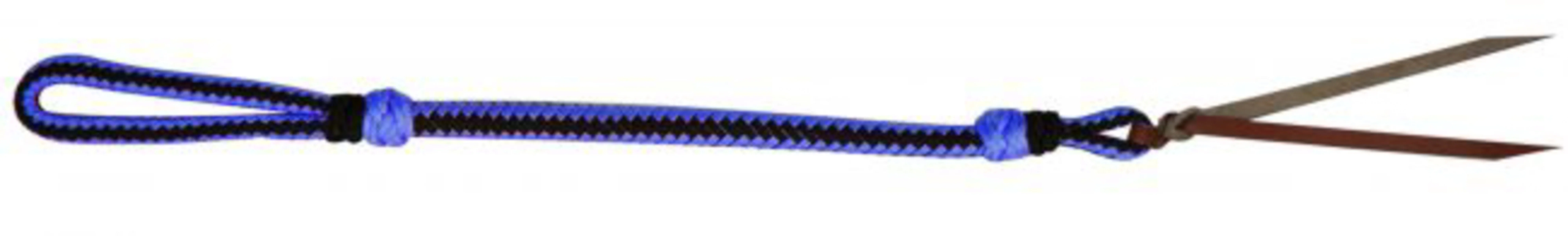 Showman® Two-Tone Braided Nylon Quirt with Leather Popper - Image 14