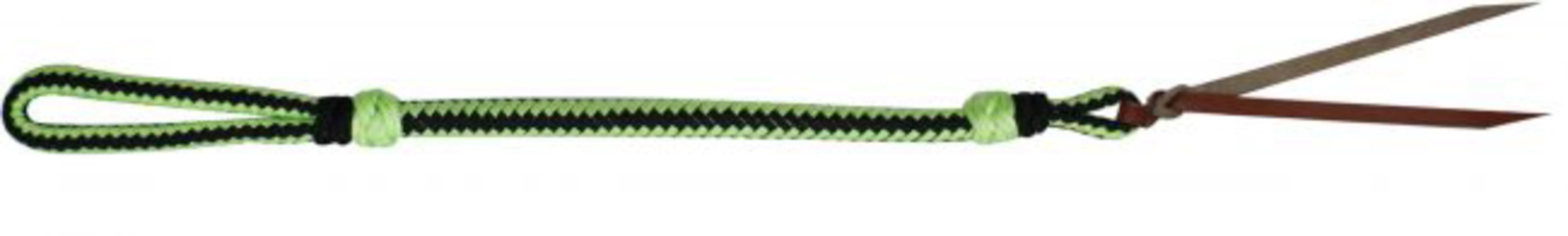Showman® Two-Tone Braided Nylon Quirt with Leather Popper - Image 21