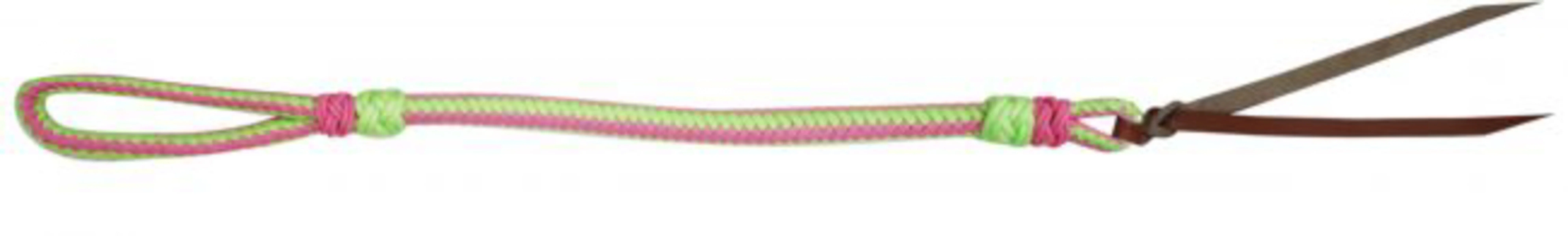 Showman® Two-Tone Braided Nylon Quirt with Leather Popper - Image 23