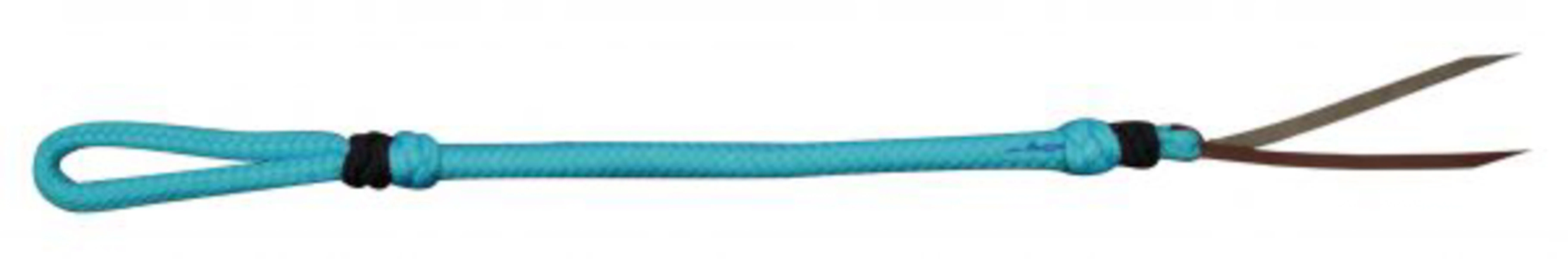 Showman® Two-Tone Braided Nylon Quirt with Leather Popper - Image 6