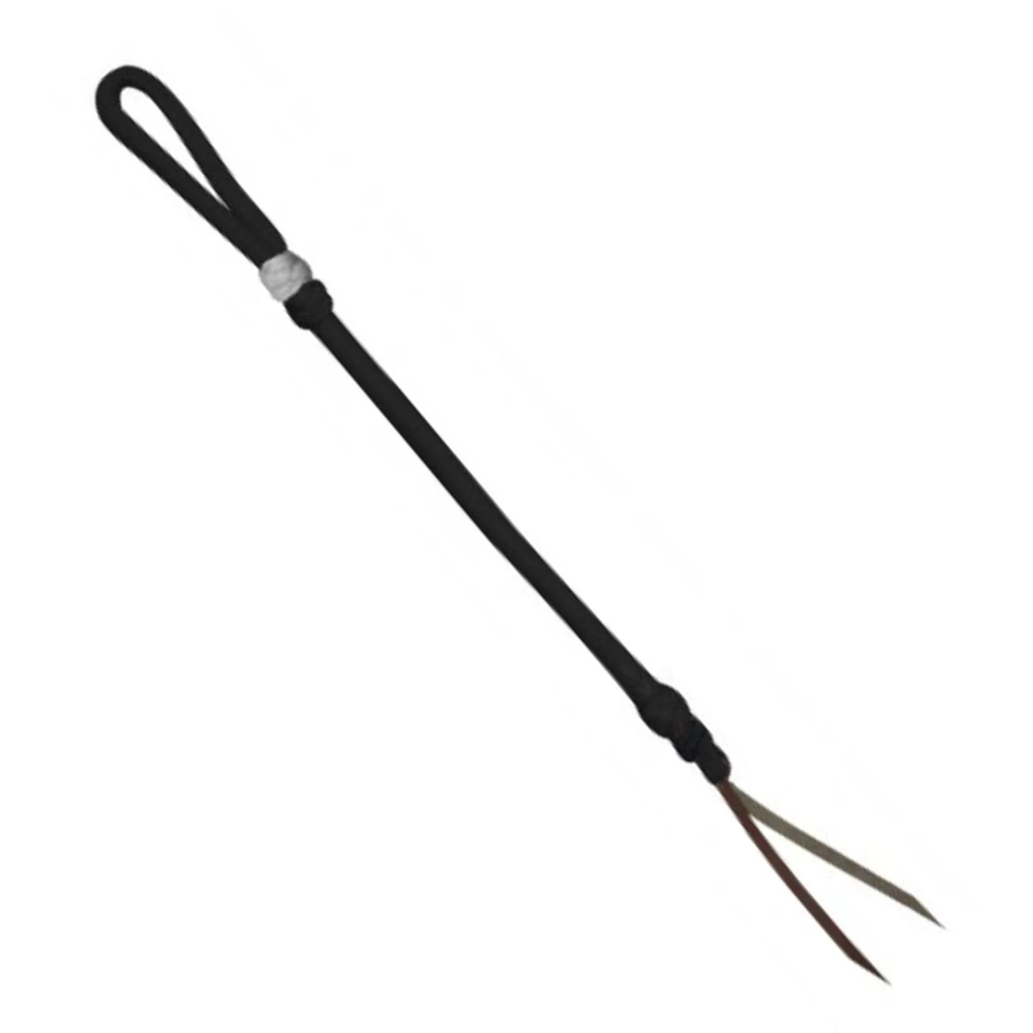 Showman® Two-Tone Braided Nylon Quirt with Leather Popper - Image 8