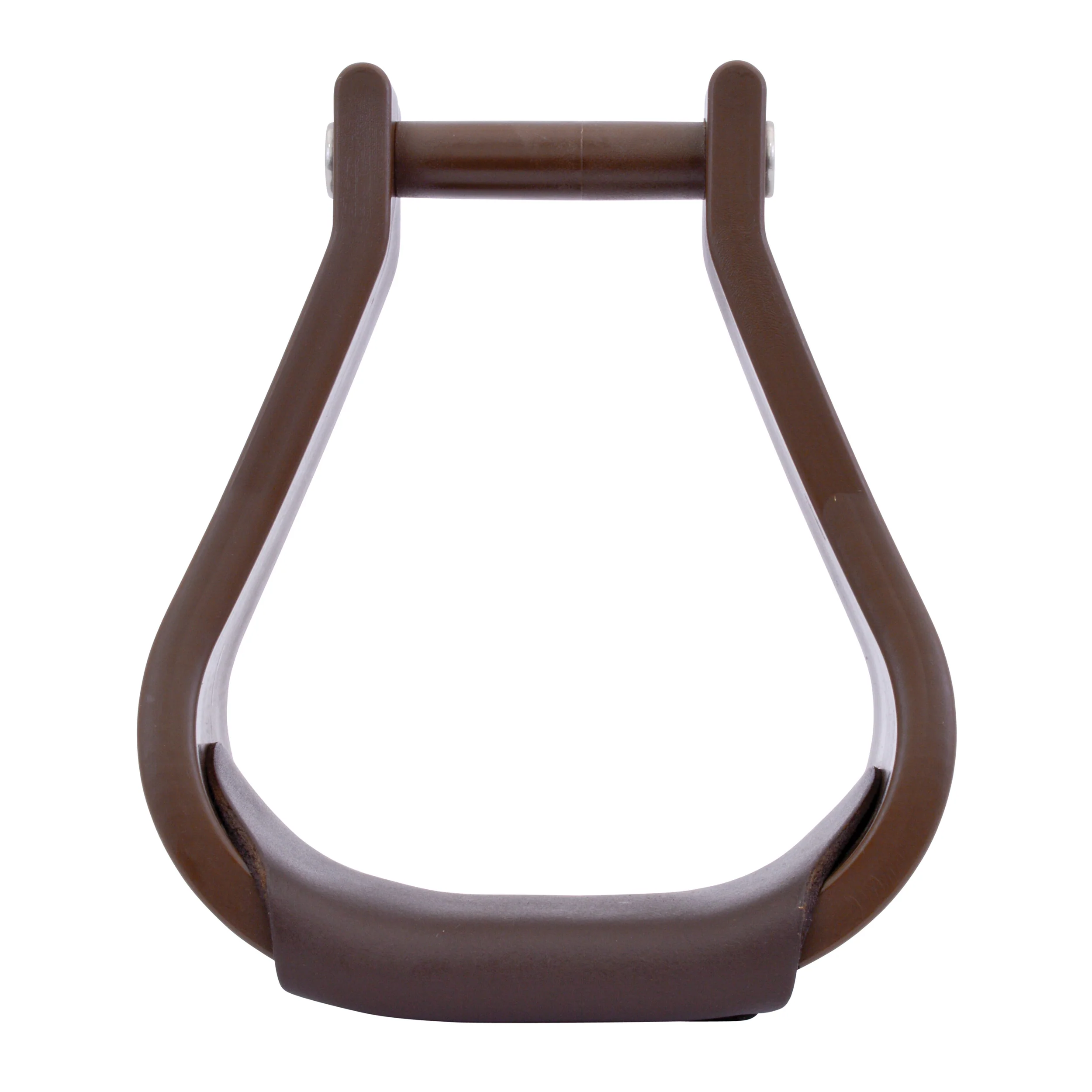 Wintec 2 1/2" Plastic Stirrups with Leather Foot Pads - Image 4